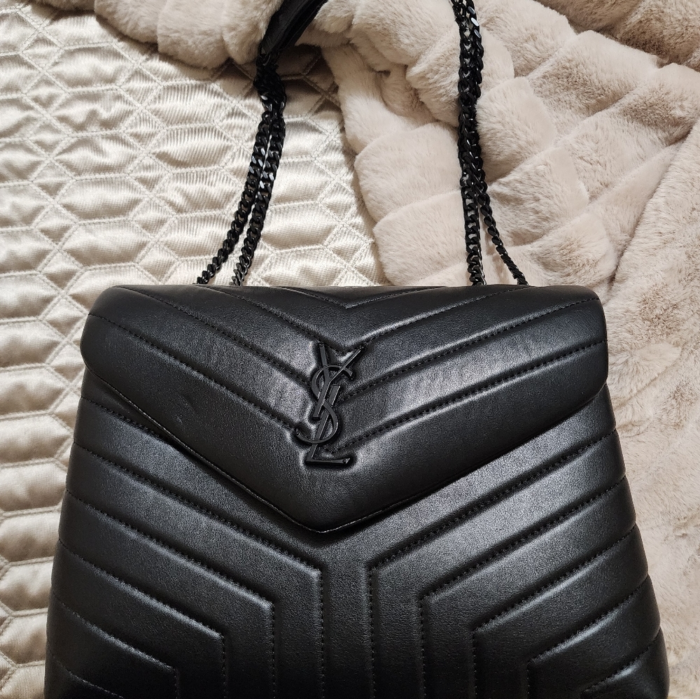 YSL Black Chain Purse